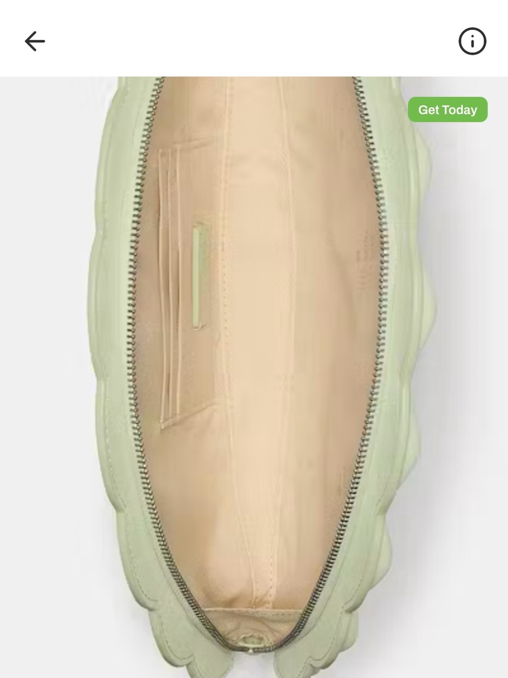 kate spade Fan-Shaped Tassel Clutch in Pale Green - Picture 4 of 6